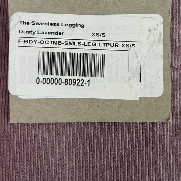 Everlane The Seamless High Rise Ribbed Stretch Legging Dusty Lavender XS/S - Picture 6 of 7